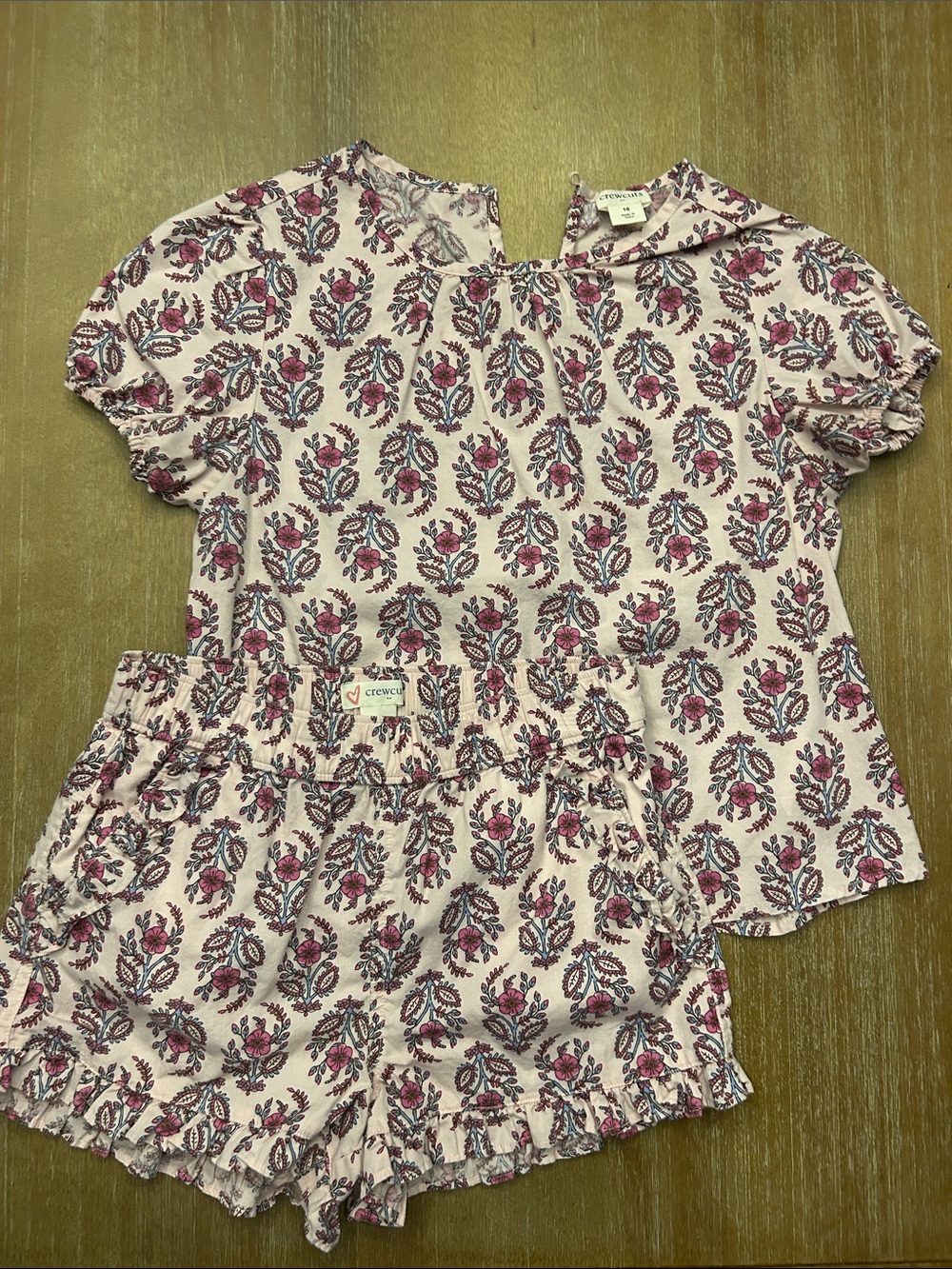 Girls' Crewcuts  Floral Short Sleeve Top & Shorts Set